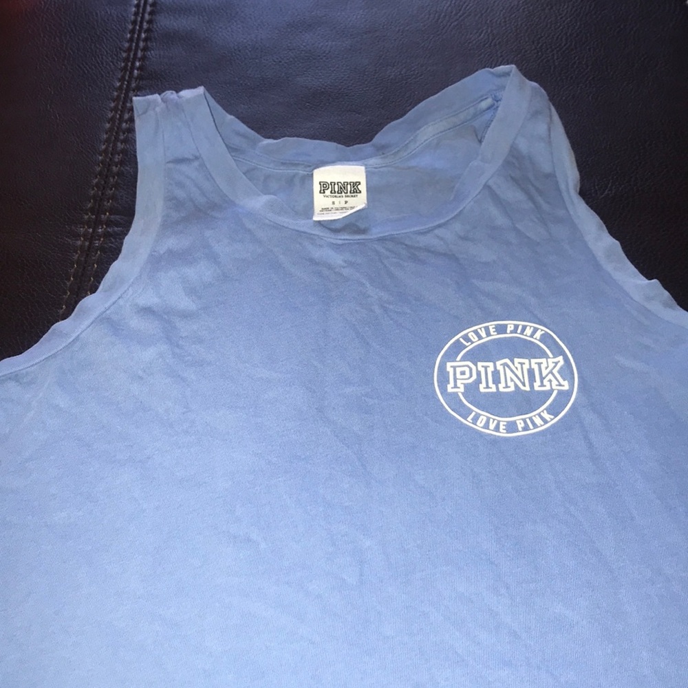 Pink sleeveless t shirt